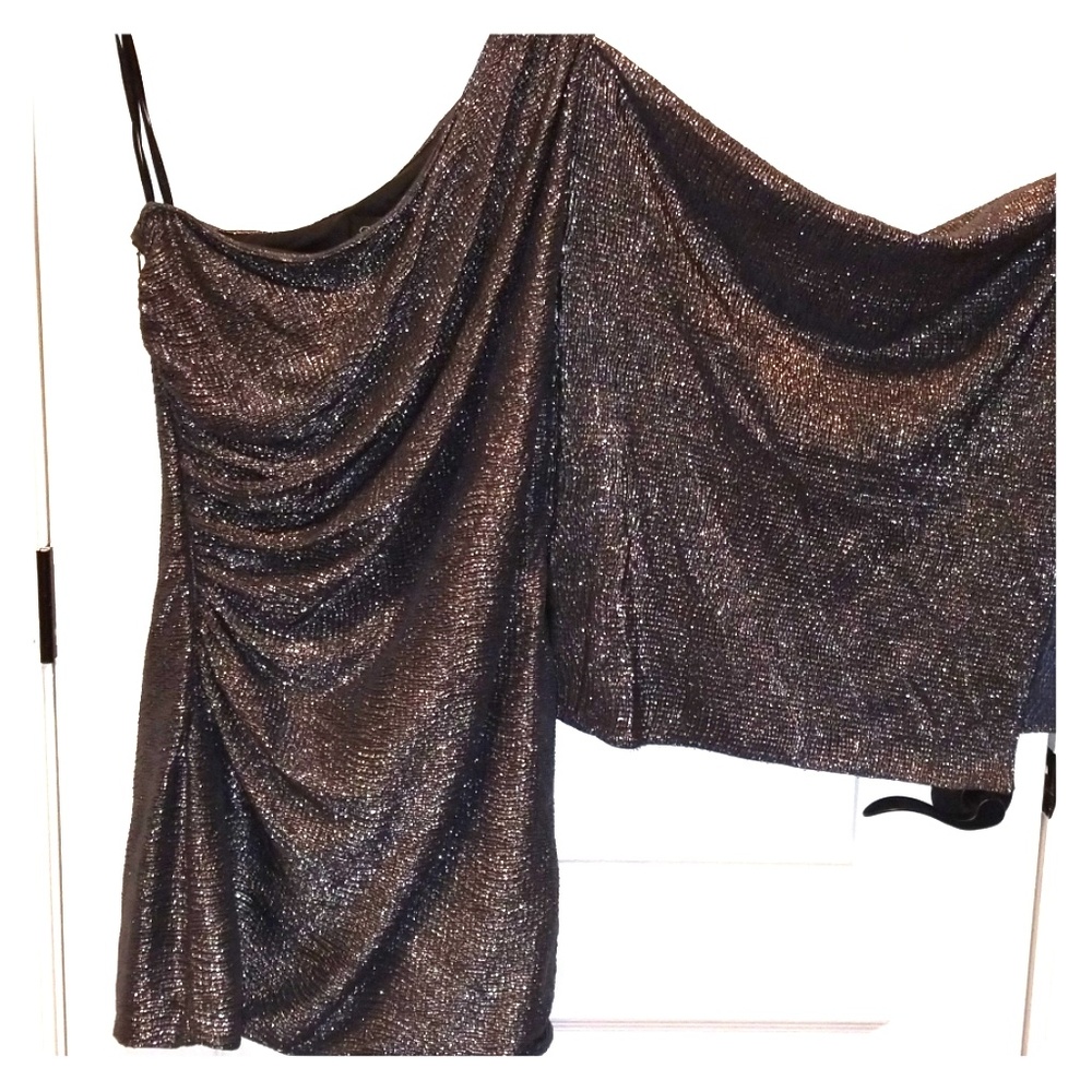 Hailey Dark Silver/ Pewter party dress. Sz 6